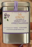 Le cacao à la poudre de violette cristallisées