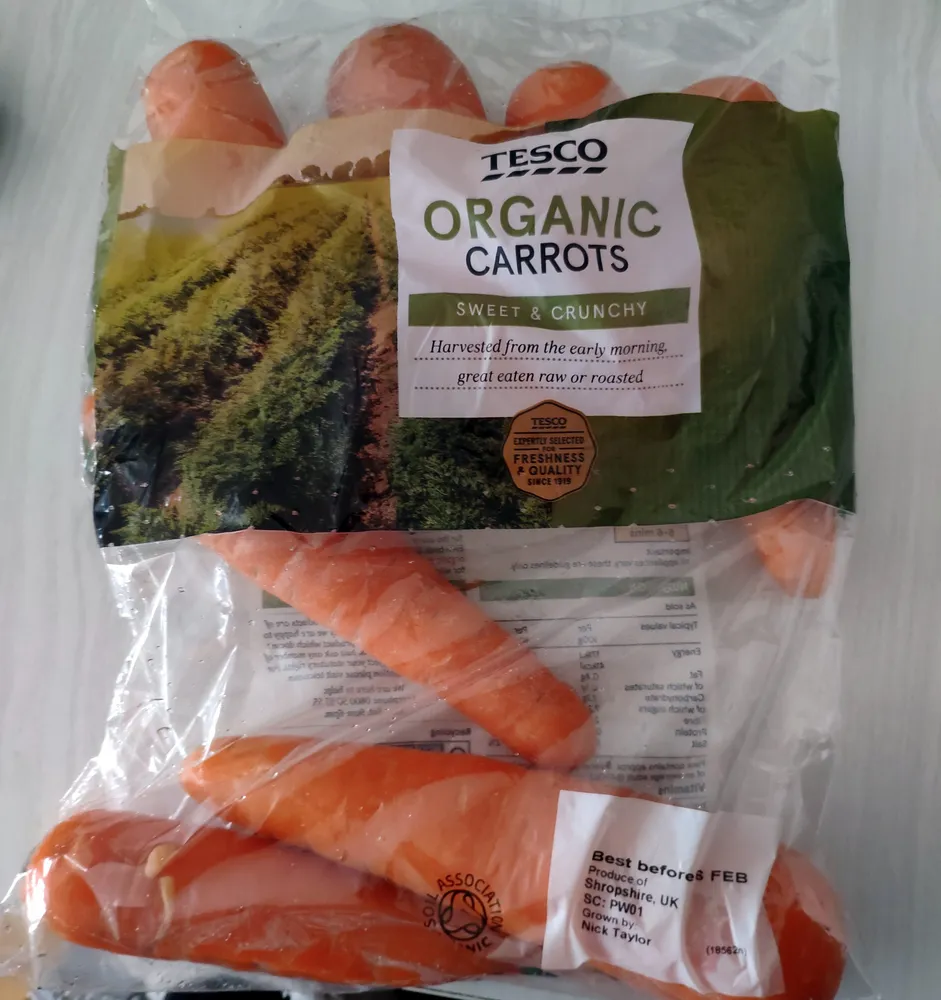 Organic carrots