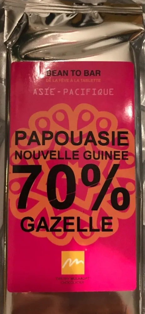 Chocolat broyé et conché à la meule granit