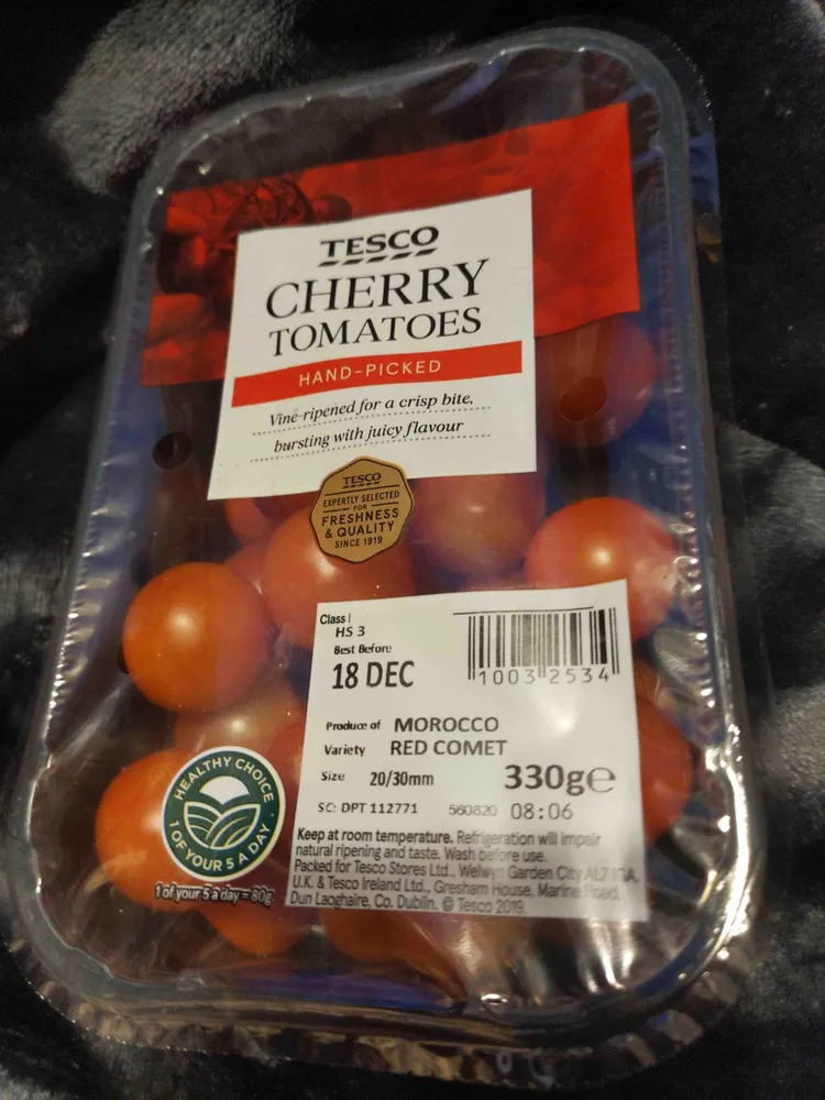 Cherry tomatoes hand picked