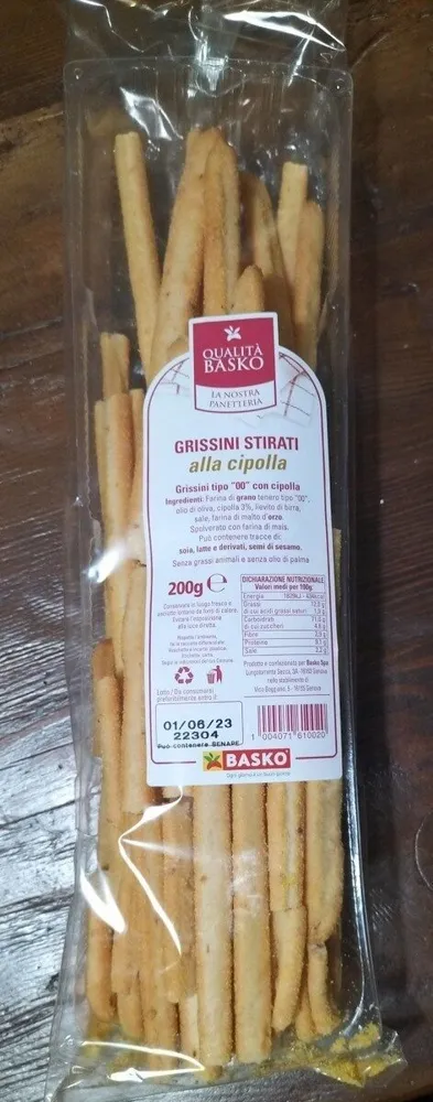 Grissini stirati alla cipolla