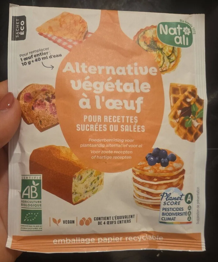 Alternative végétale à l'œuf