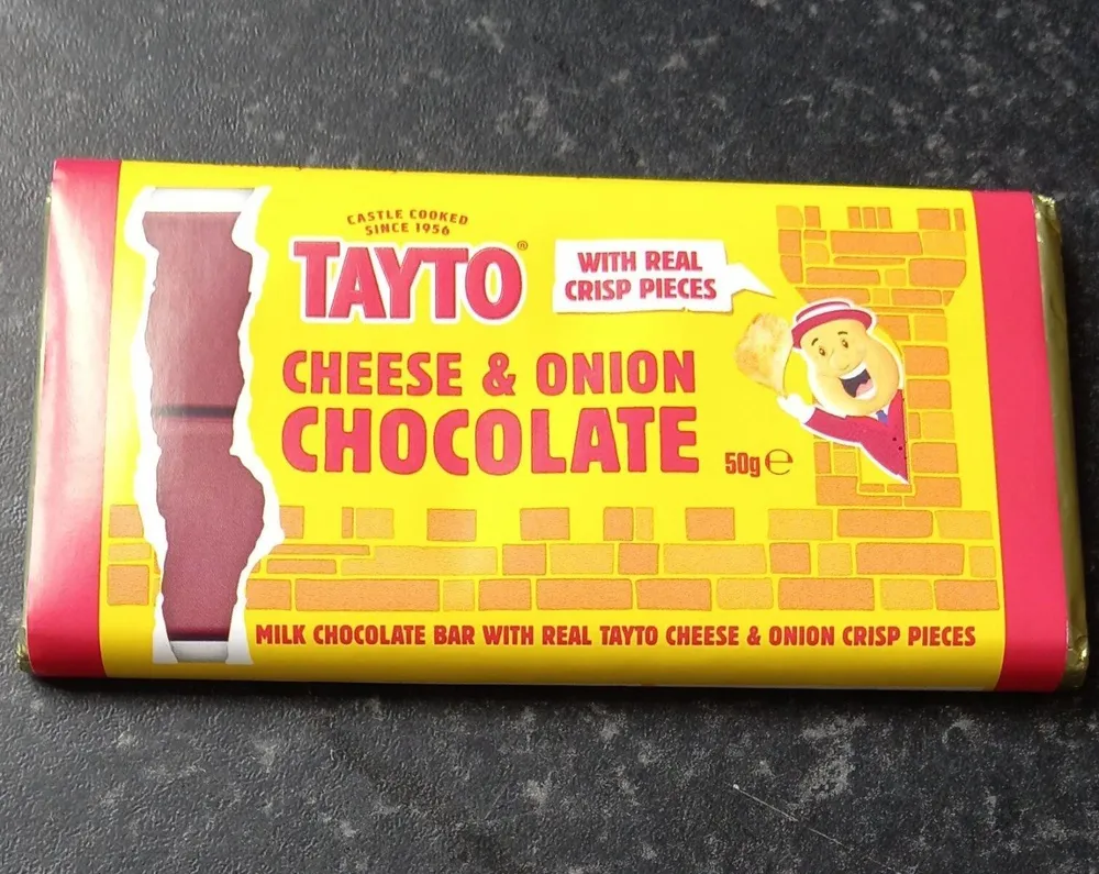 Tayto Cheese and Onion Chocolate Bar