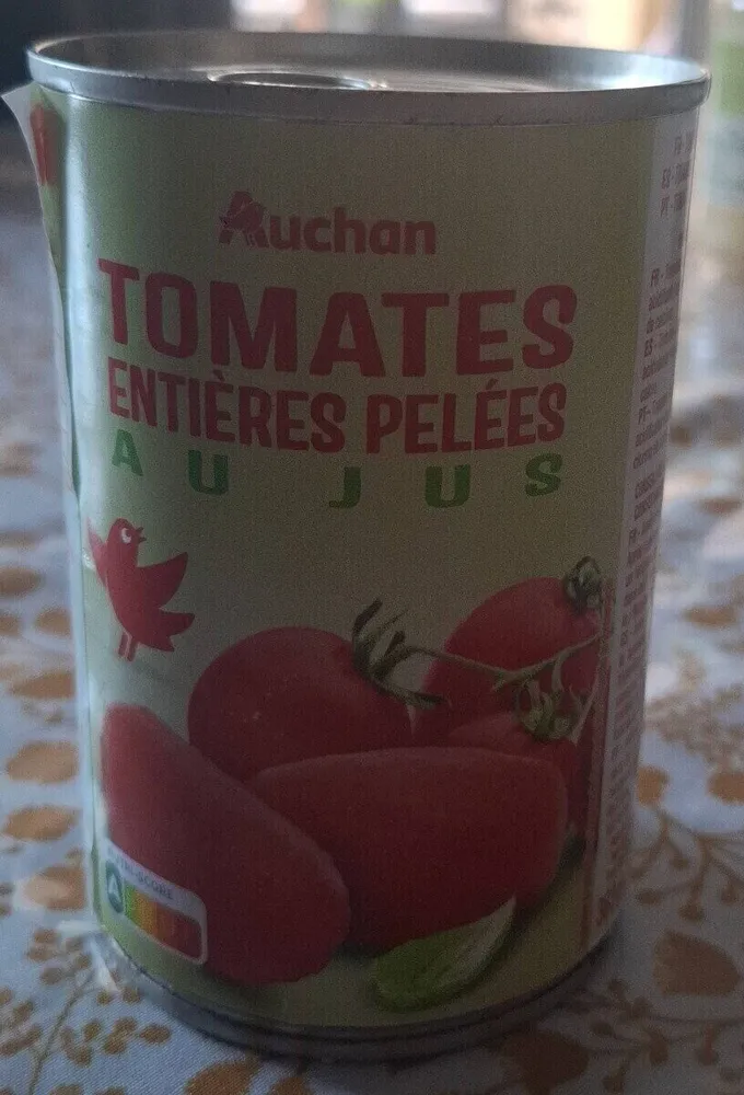 Tomates entières pelées au jus
