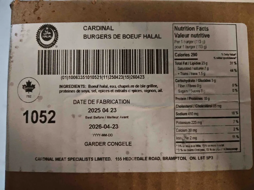 Halal Beef Burger