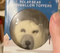 Polar bear marshmallow toppers