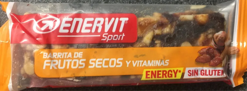 Barrita de frutos secos y vitaminas
