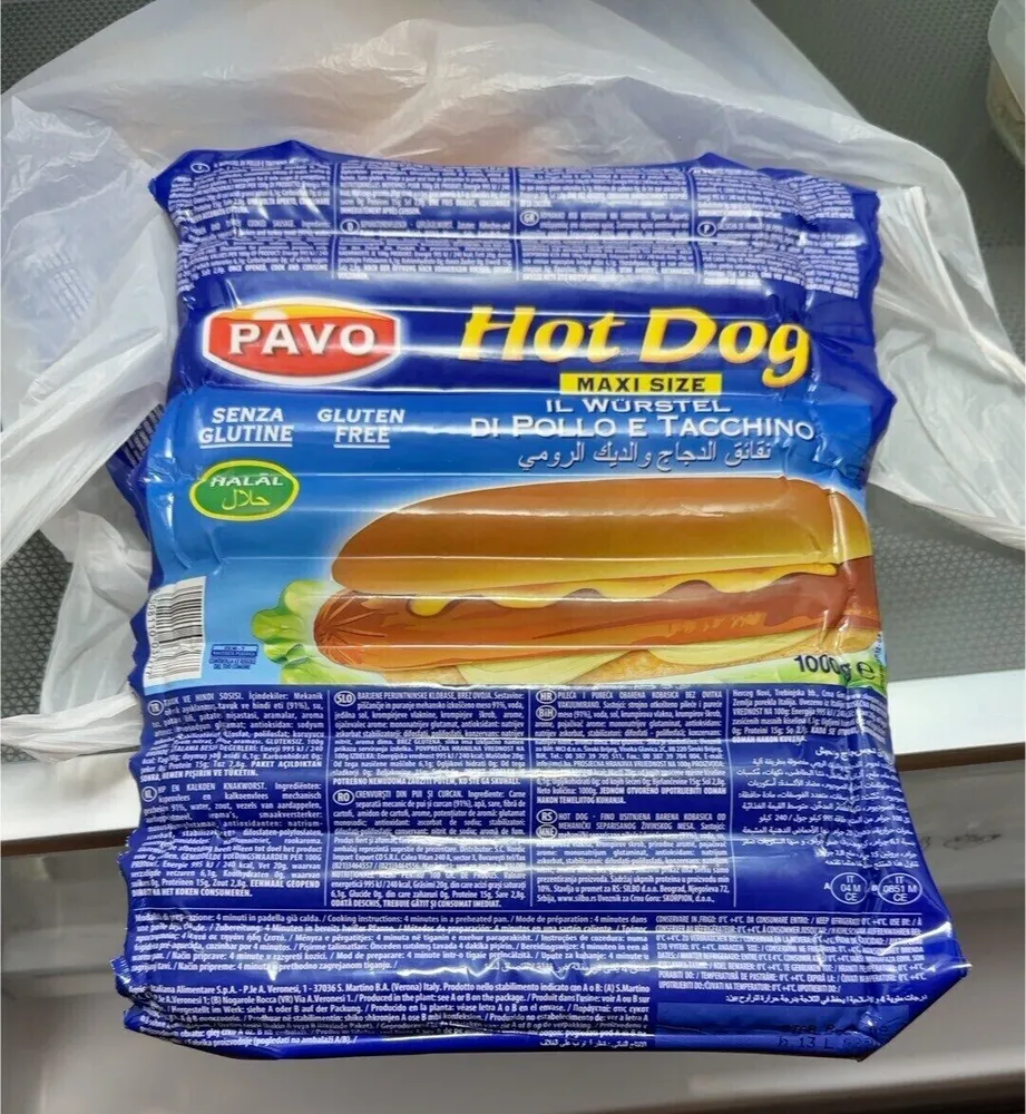 Hot dog maxi size