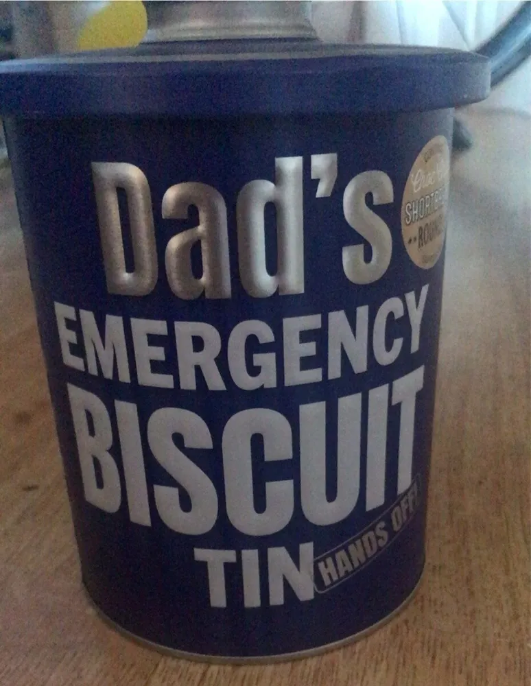 Dads emergency buiscuit tin