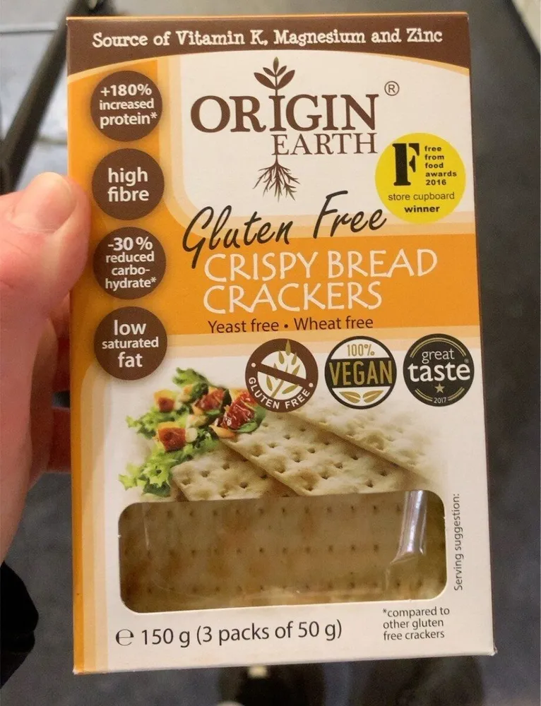 Crispy bread crackers
