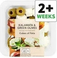 Tesco Black And Green Olives With Feta 150G