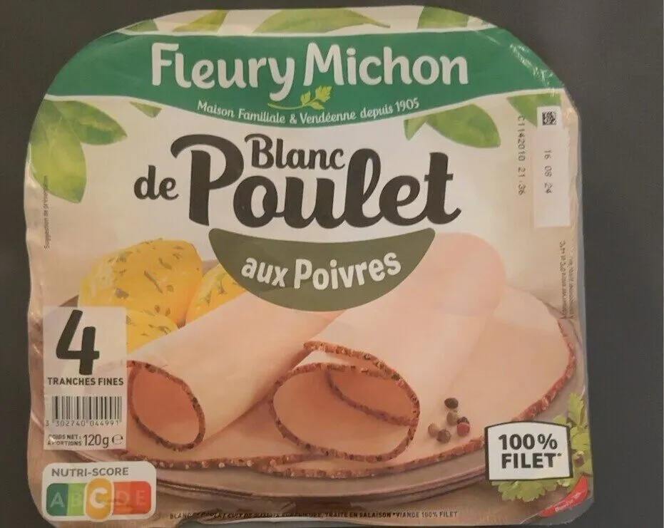 Blanc de poulet au poivres