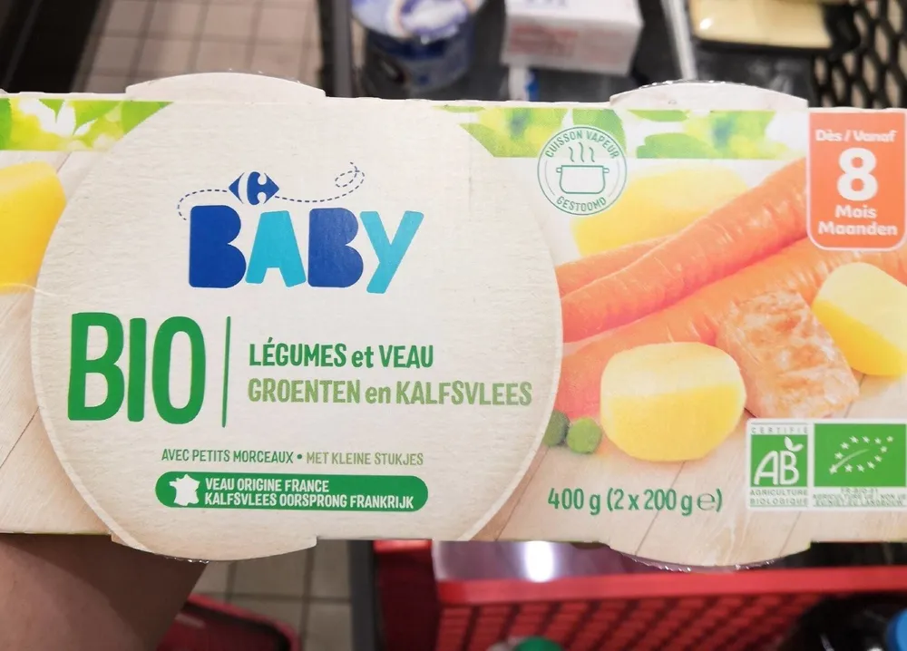 Légumes et veau