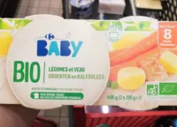 Légumes et veau