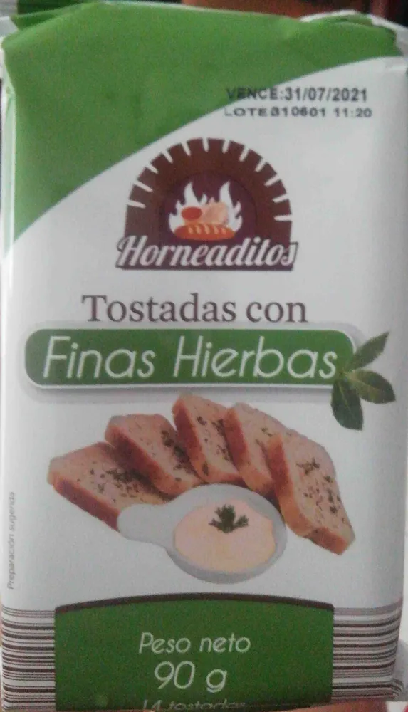 Tostadas finas hierbas