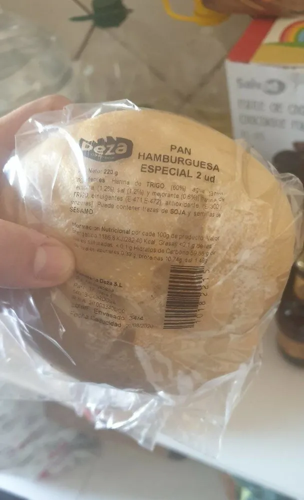 Pan hamburguesa especial