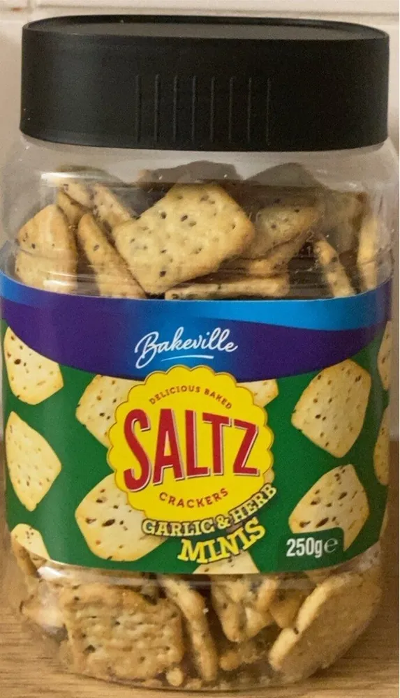Bakeville crackers garlic & herb
