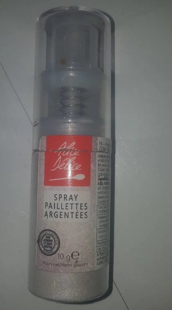 très paillette argenté