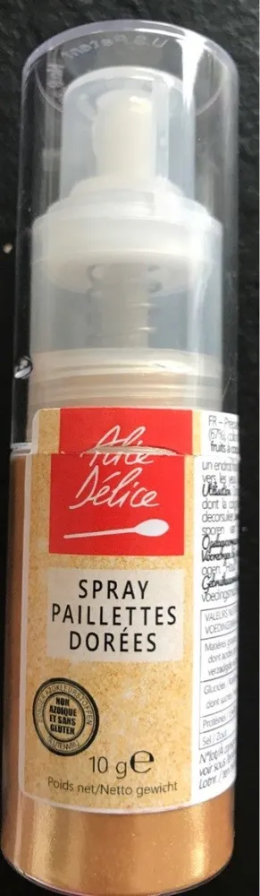 Spray Alimentaire Paillette Dorees
