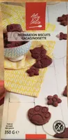 Preparation biscuits cacao/noisette