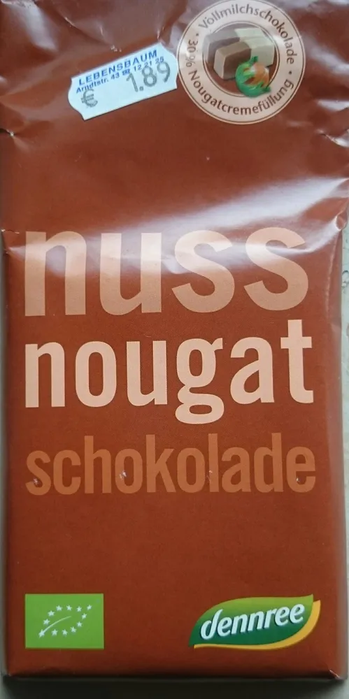 Nuss Nougat Schokolade