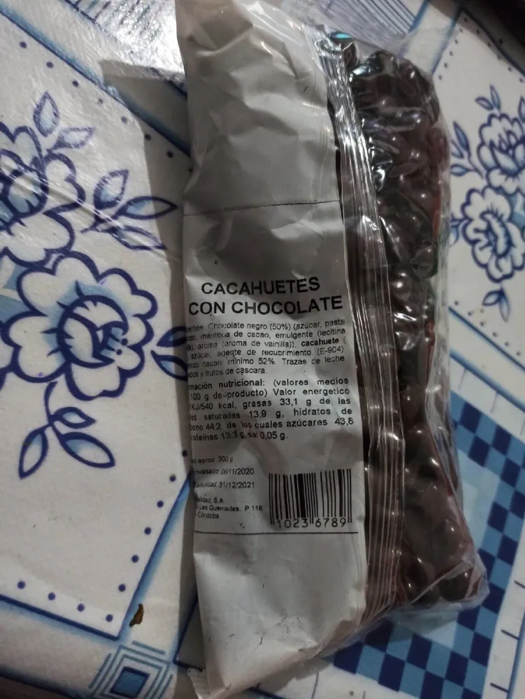 Cacahuete con chocolate
