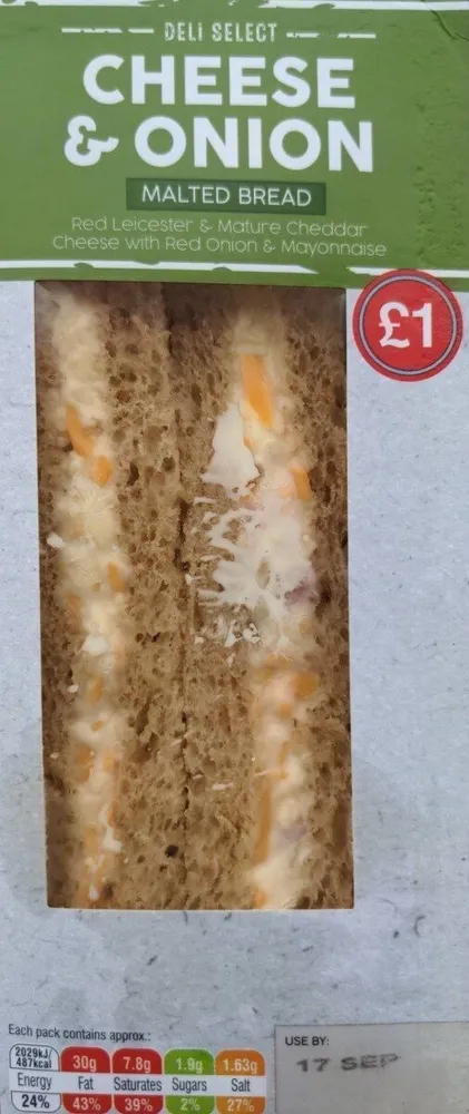 Cheese and onion