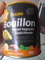VEGAN Bouillon Instant Vegetable Stock Powder ORGANIC & REDUCED SALT