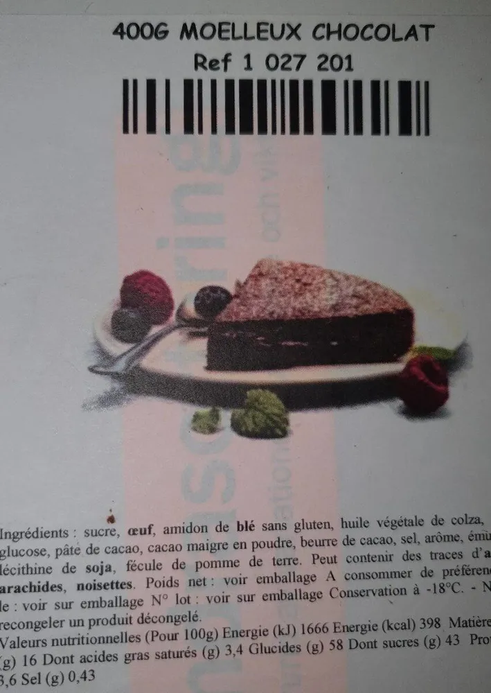 Moelleux chocolat
