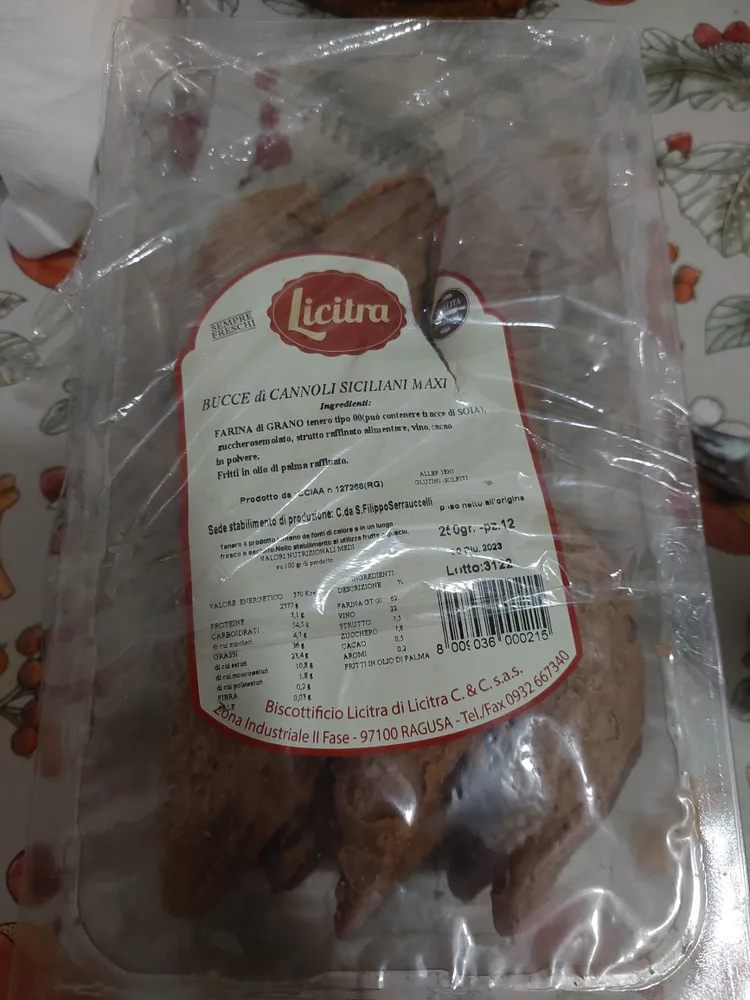 Bucce di cannoli siciliani maxi