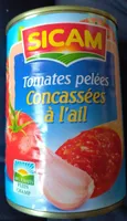 Tomates pelées Concassées à l'ail
