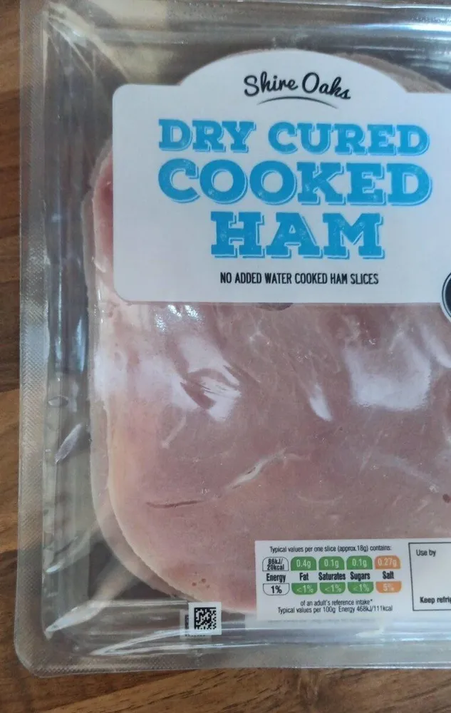 Dry cured cooked ham