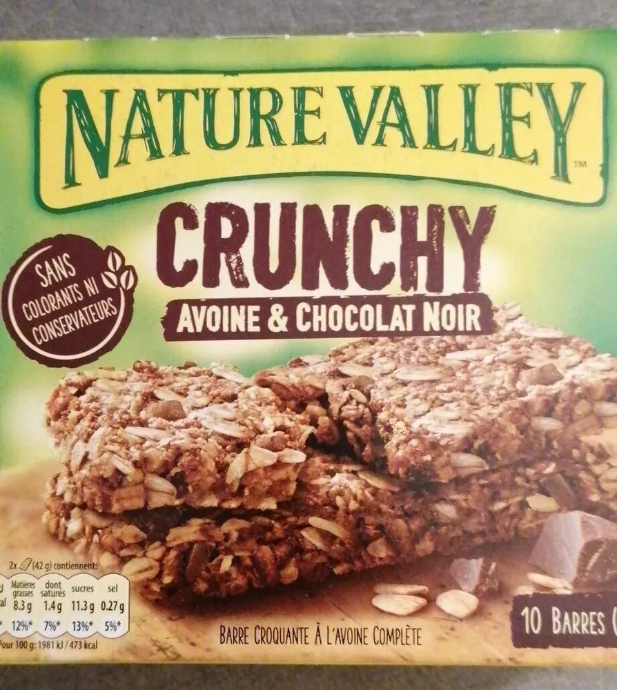 Crunchy avoine et chocolat noir