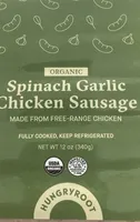 Spinach, garlic, chicken sausage