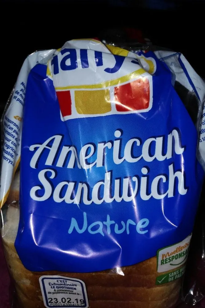 Pain de mie american sandwich nature