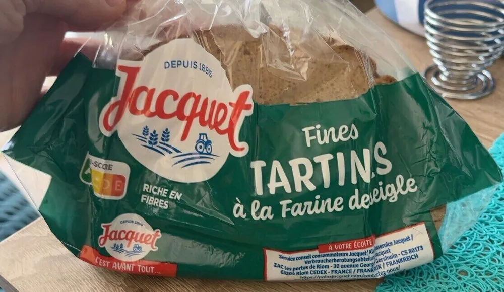 Fines tartines à la farine de seigle