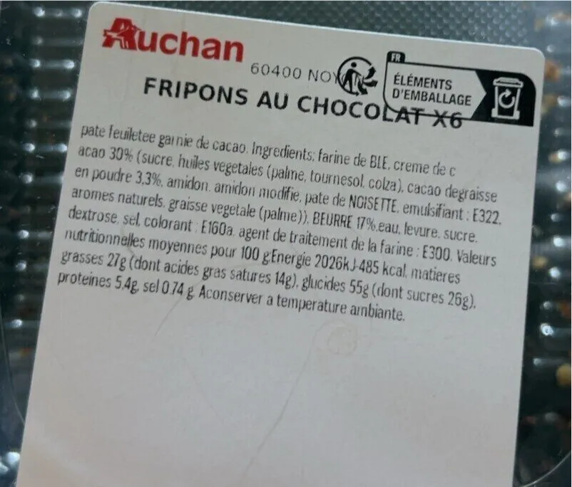 Fripons au chocolat
