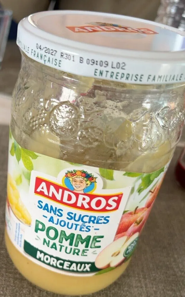 Pommes nature sans sucres ajouté s morceaux