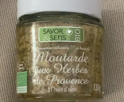 Moutarde bio aux herbes de provences