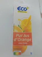 Pur jus d'orange avec pulpe
