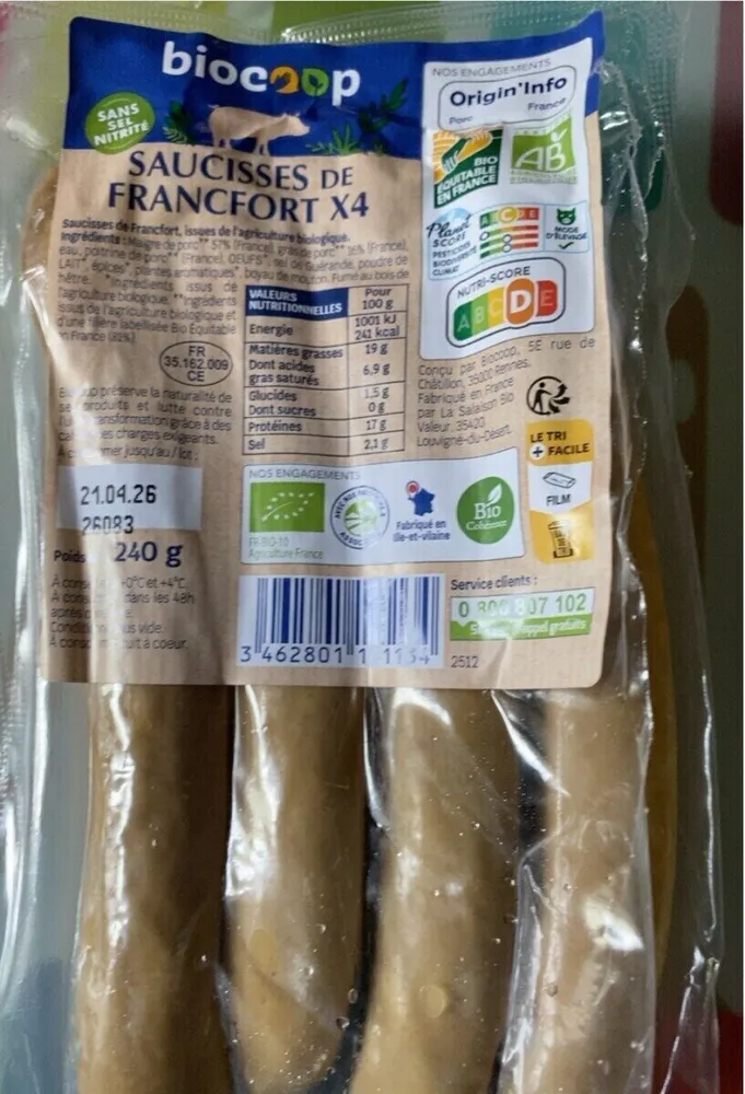 Saucisses de Francfort