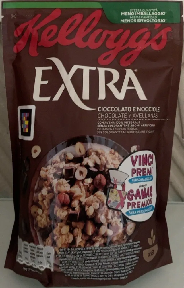 Kellog’s extra cioccolato e nocciole