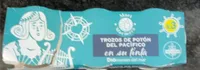 Trozos de potón del pacífico en su tinta