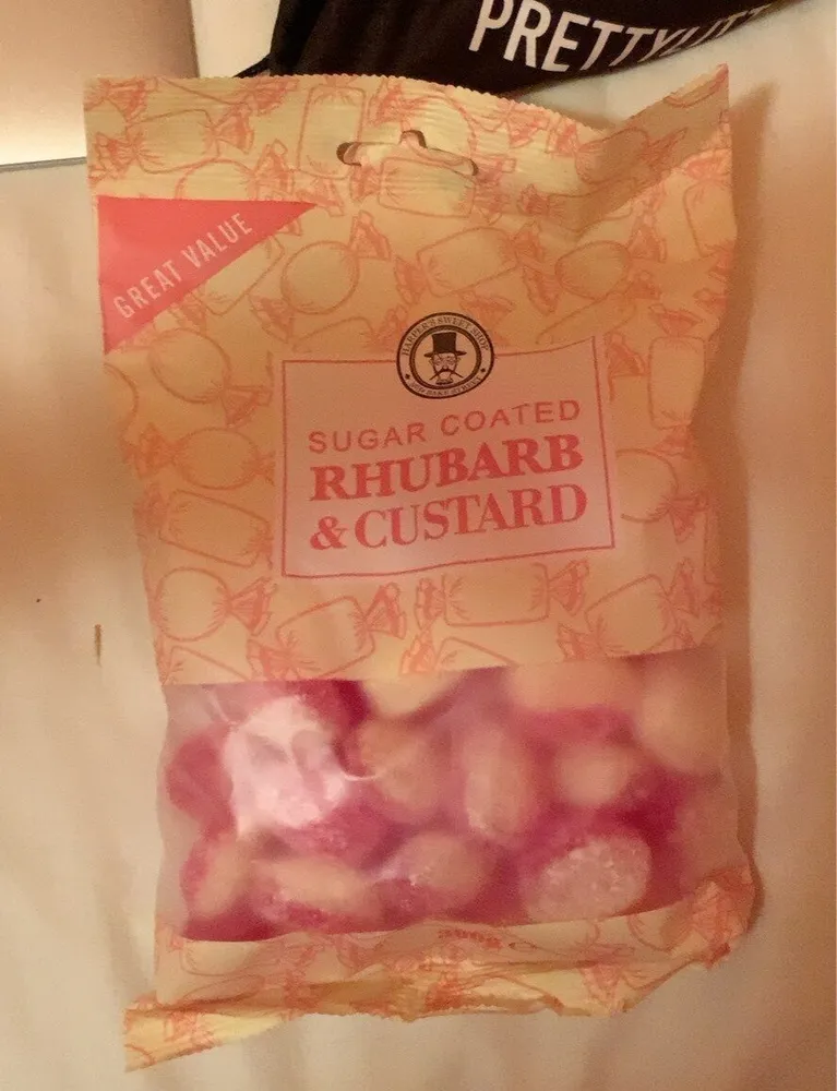 sugar coated rhubarb & custard