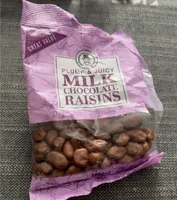 Milk chocolate raisins