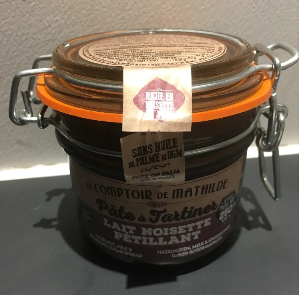 Pâte à tartiner Lait Noisette Pétillant