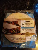 8 MINI WHITE TORTILLA WRAPS