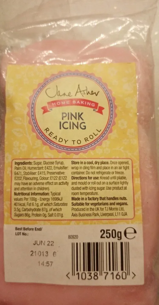 Pink icing
