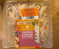 Chicken and bacon pasta bowl