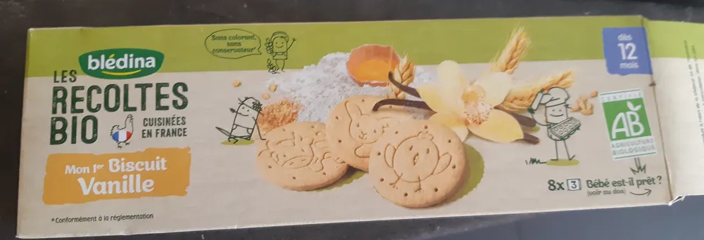 Mon 1er biscuit vanille